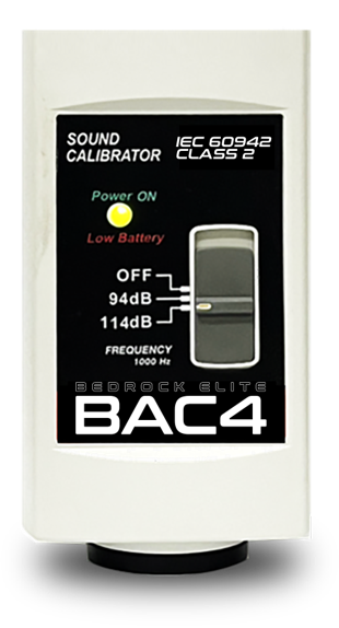 Bedrock BAC4 Sound Calibrator - Class 2 Calibrator Acoustic Instrument